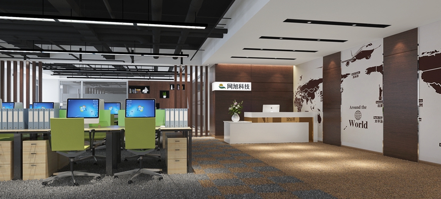 網旭科技辦公室裝修設計案例
