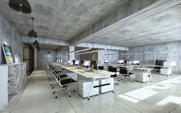 工業(yè)風辦公室裝修效果