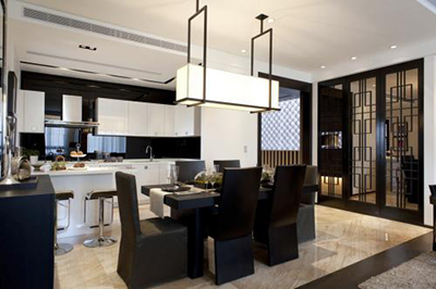 現(xiàn)代簡(jiǎn)約風(fēng)餐廳裝修效果圖