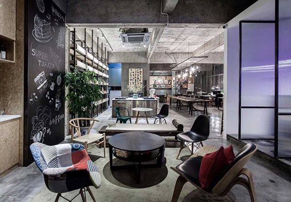 復(fù)古工業(yè)風辦公室裝修效果圖